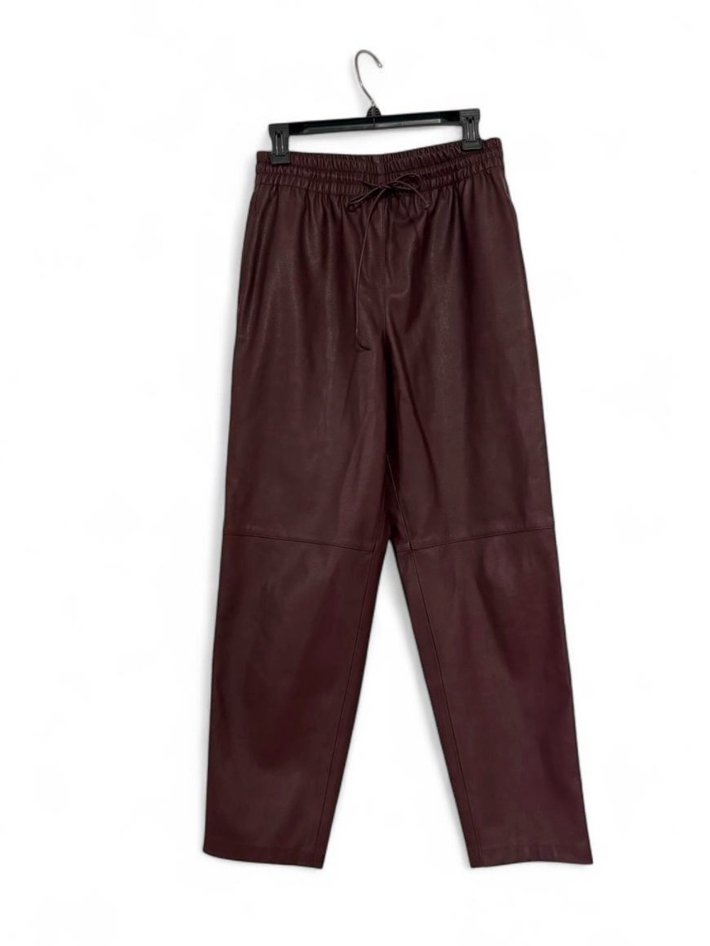 Women's Faux Leather Drawstring Waist Pants size S or 26-27